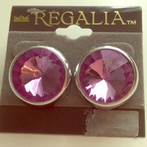 Lavender Jeweled Earrings